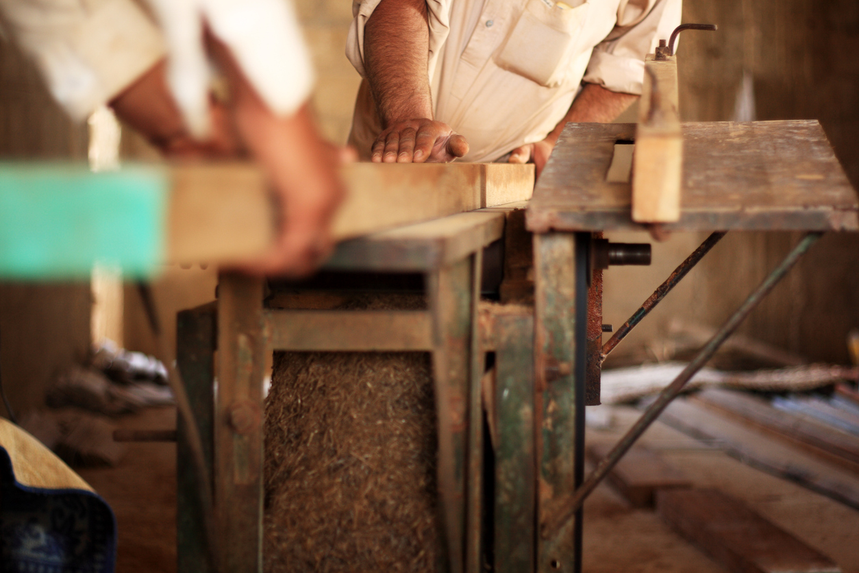 Leveling Teakwood Plank